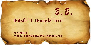 Bobál Benjámin névjegykártya